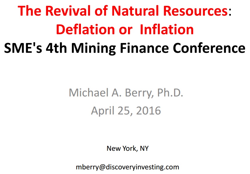 The Revival of Natural Resources: Inflation or D...